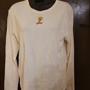Warner Brothers NWOT Vintage 1998  Medium Tweety Long Sleeve T Shirt